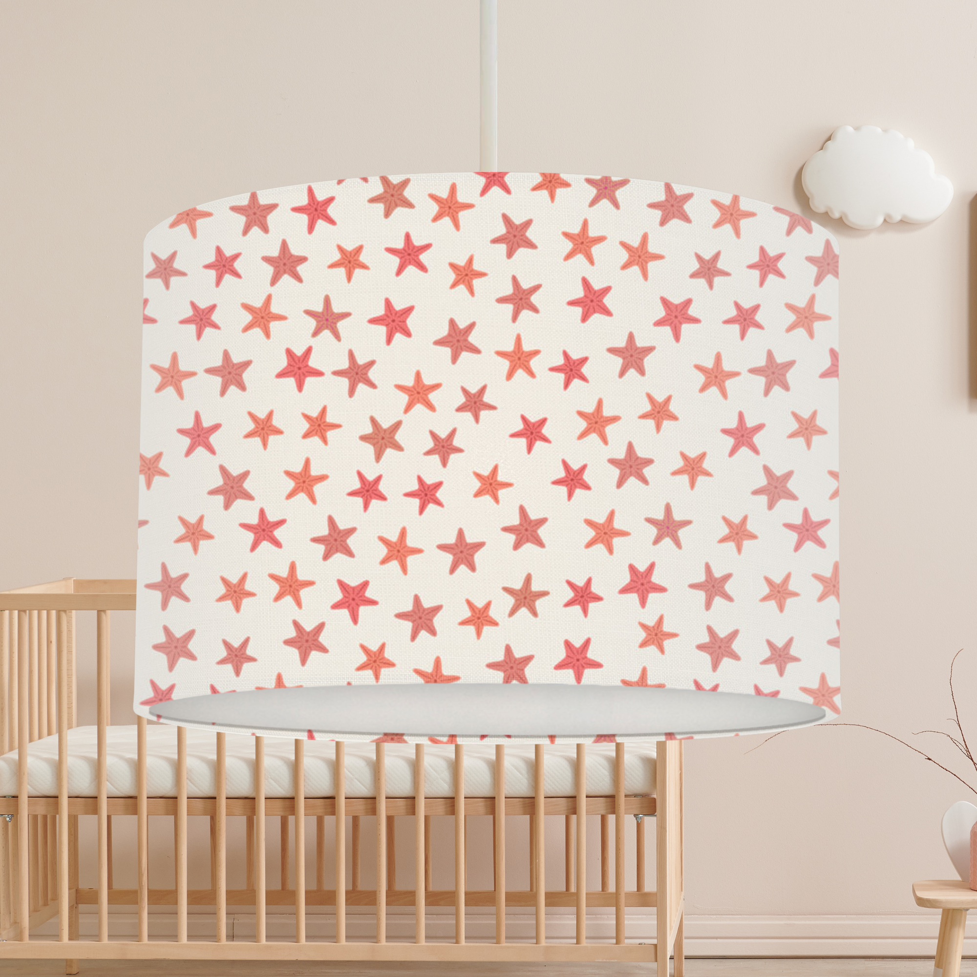 Starfish Lampshade, Coral