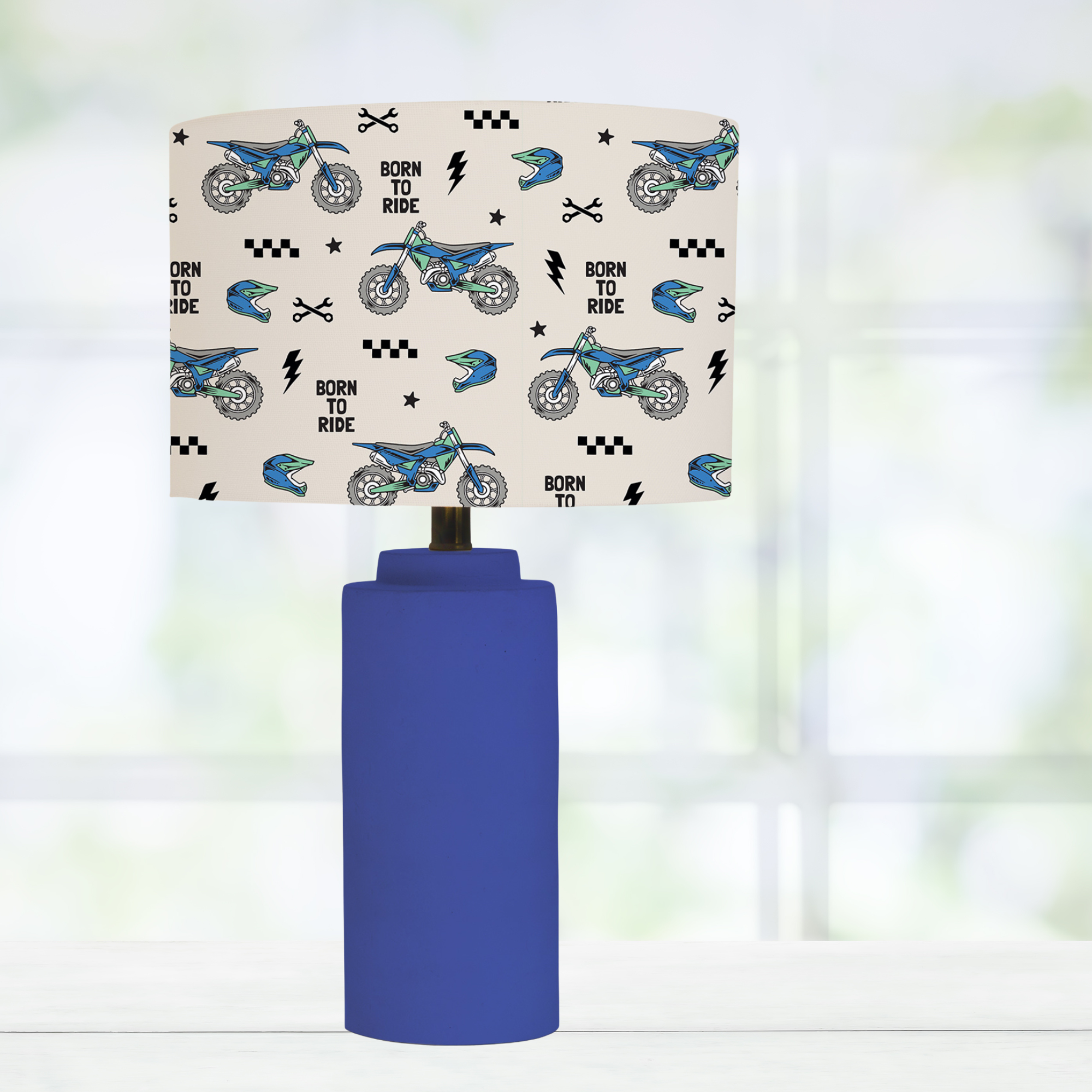 Born to Ride Motorbikes Lampshade
