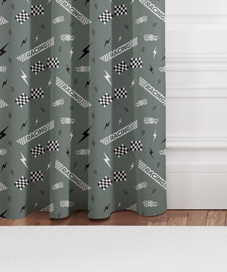 Racing Theme Blackout Lined Curtains
