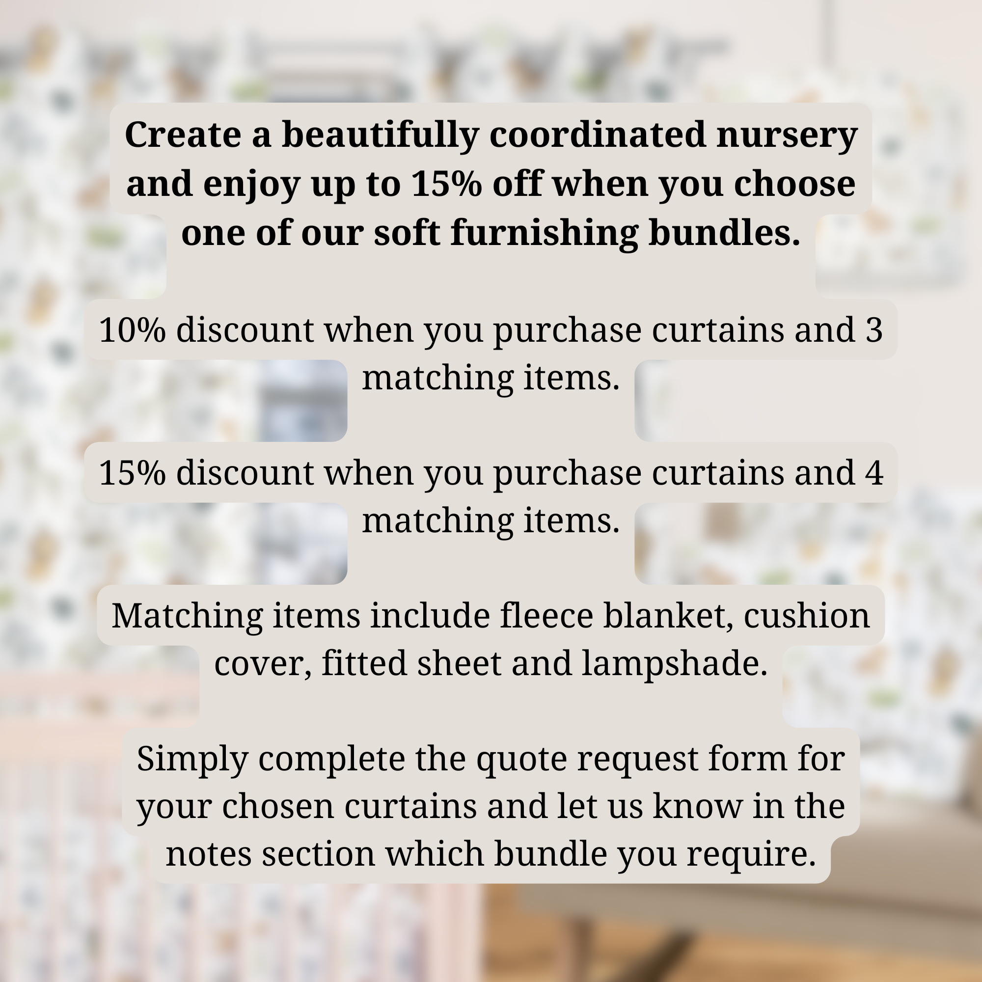 Safari Baby Animals Blackout Lined Curtains