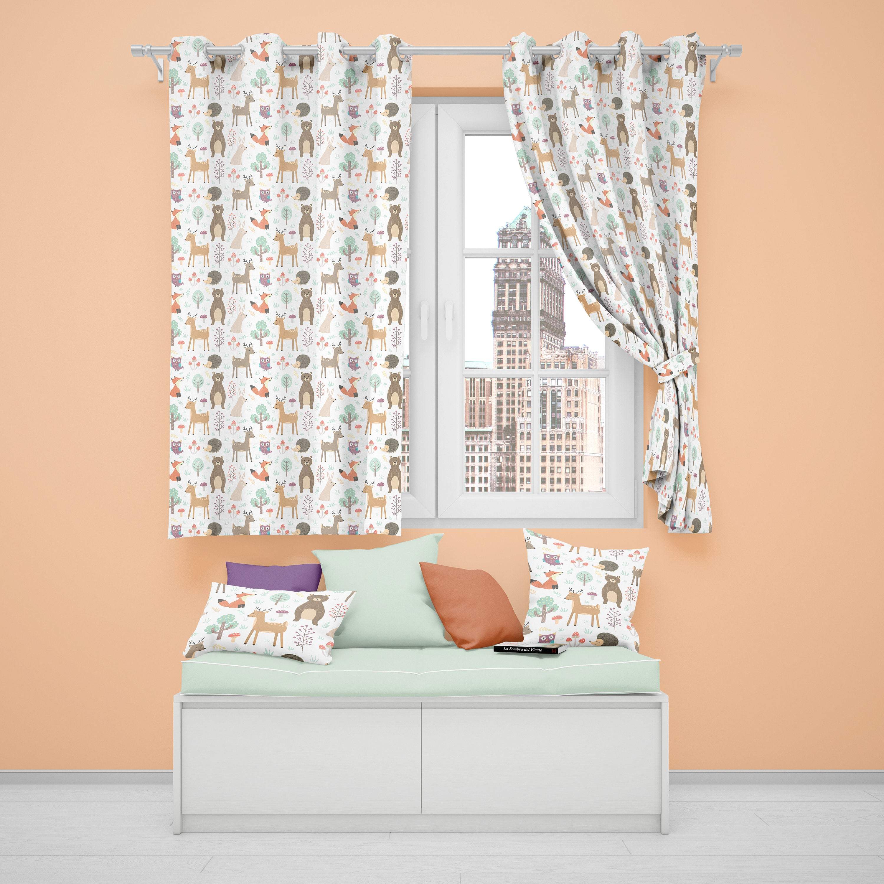Woodland Animals Children's Curtains freeshipping - Big Little Bedrooms