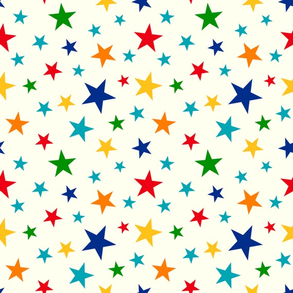 Colourful stars children's bedroom and nursery decor. Big Little Bedrooms. Free Shipping.