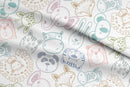 Animal Outlines 100% Cotton Fabric