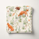 Woodland Fox and Hedgehogs 100% Cotton Fabric