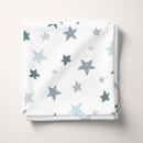 Blue and Grey Graphic Stars 100% Cotton Fabric