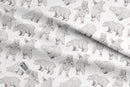 Dancing Brown Bears 100% Cotton Fabric