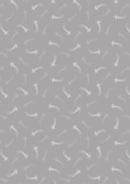 Lewis and Irene Light Years Glow in the Dark Shooting Stars, Grey 100% Cotton Fabric