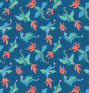 Lewis and Irene Dragons Blue 100% Cotton Fabric
