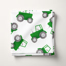 Green Tractor 100% Cotton Fabric