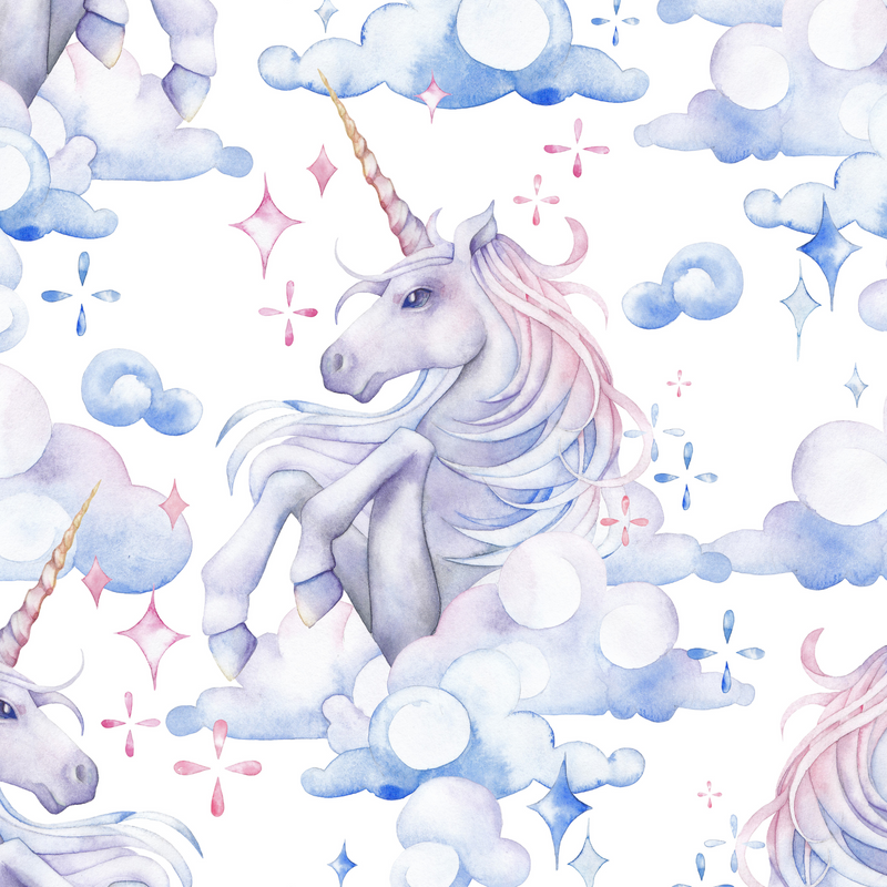 Watercolour Unicorns Lampshade