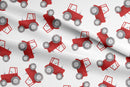 Red Tractor 100% Cotton Fabric