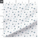 Blue and Grey Graphic Stars 100% Cotton Fabric