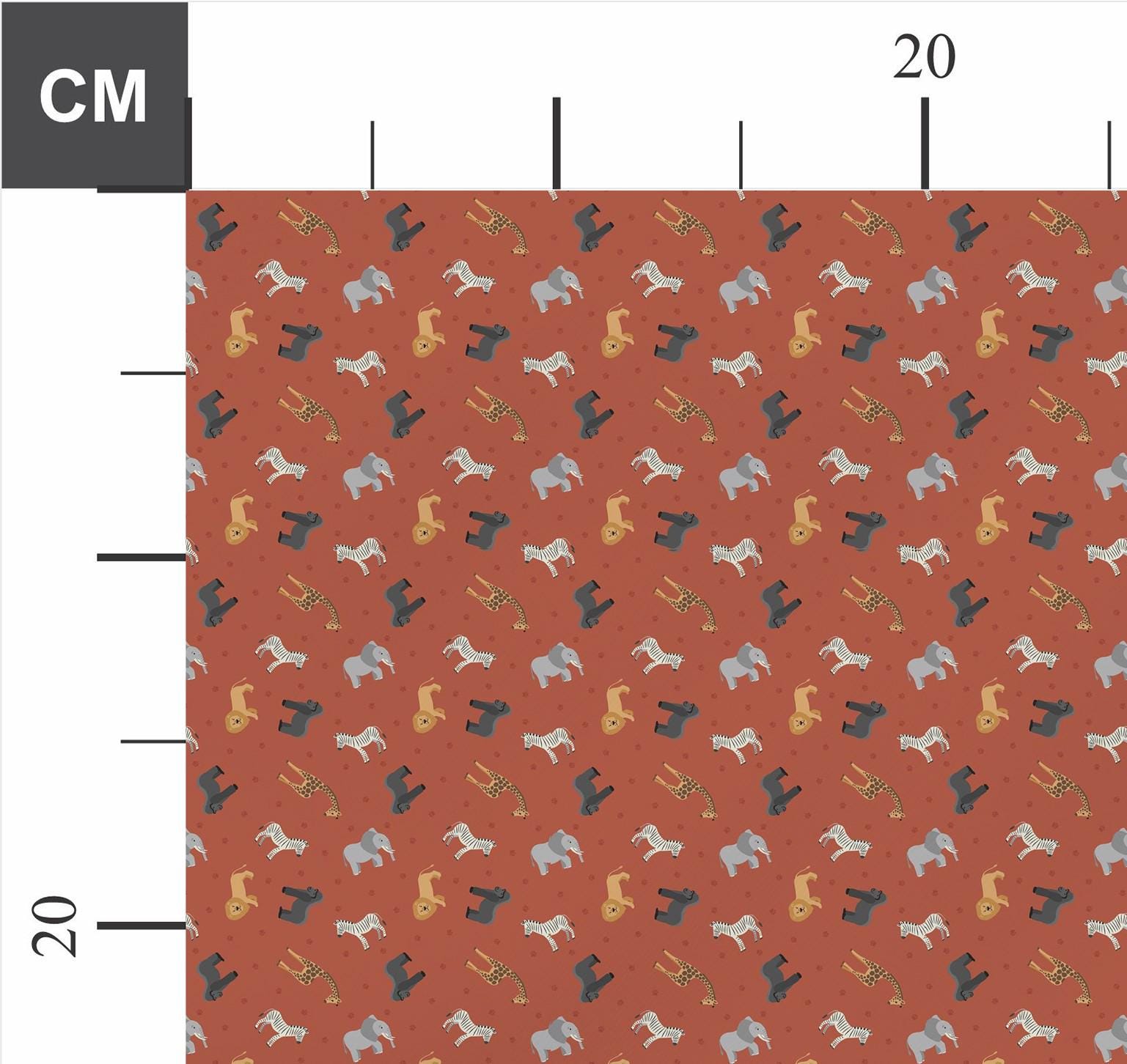 Lewis and Irene Small Things World Animals, African Animals, Earth, 100% Cotton Fabric