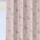 Bedtime for Bunny and Bear Blackout Lined Curtains, Pink