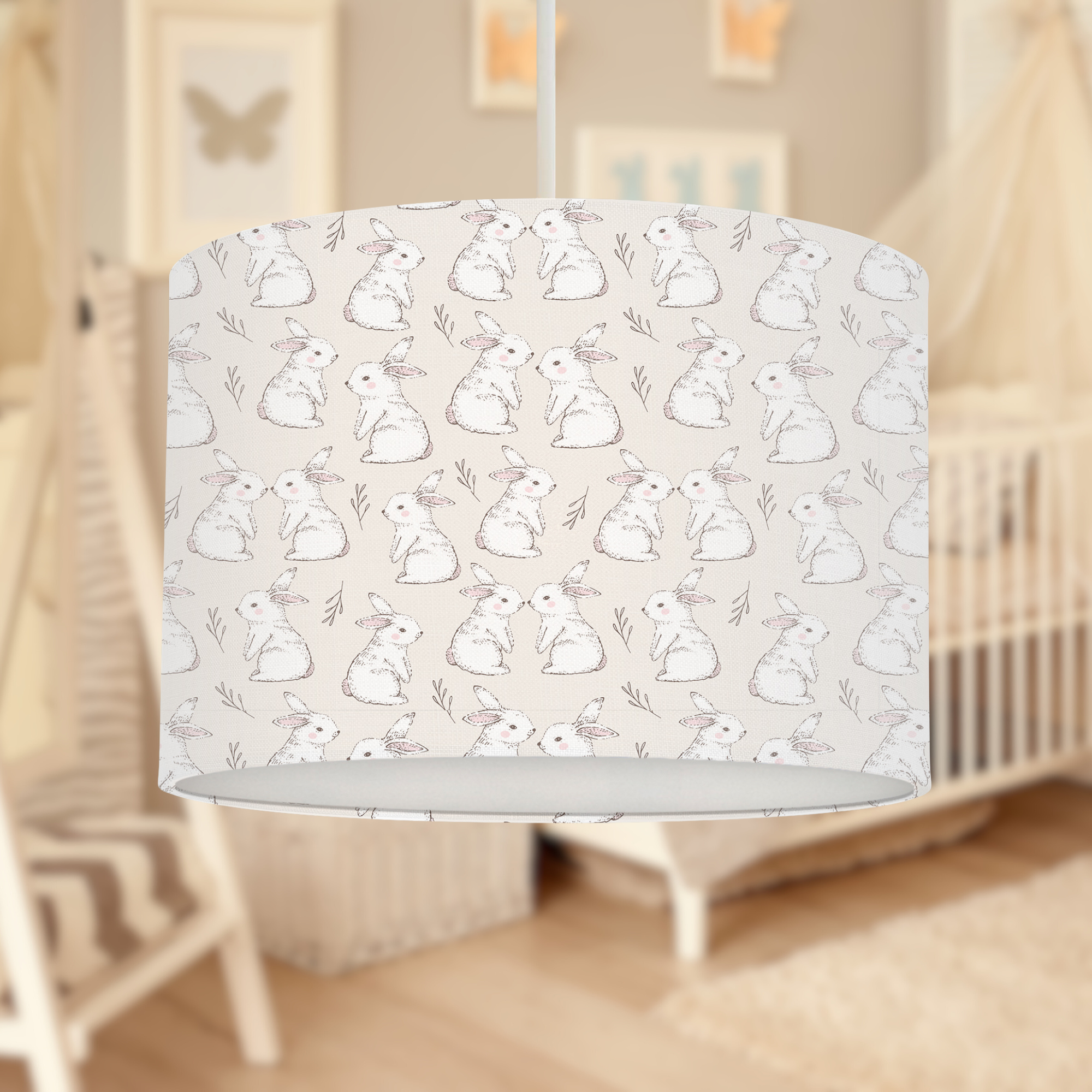 Bunny Rabbit Lampshade, Neutral