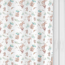 Bunny rabbit windy day blackout lined children's bedroom and nursery curtains, pencil pleat or eyelet, as featured on ITV's Maternal