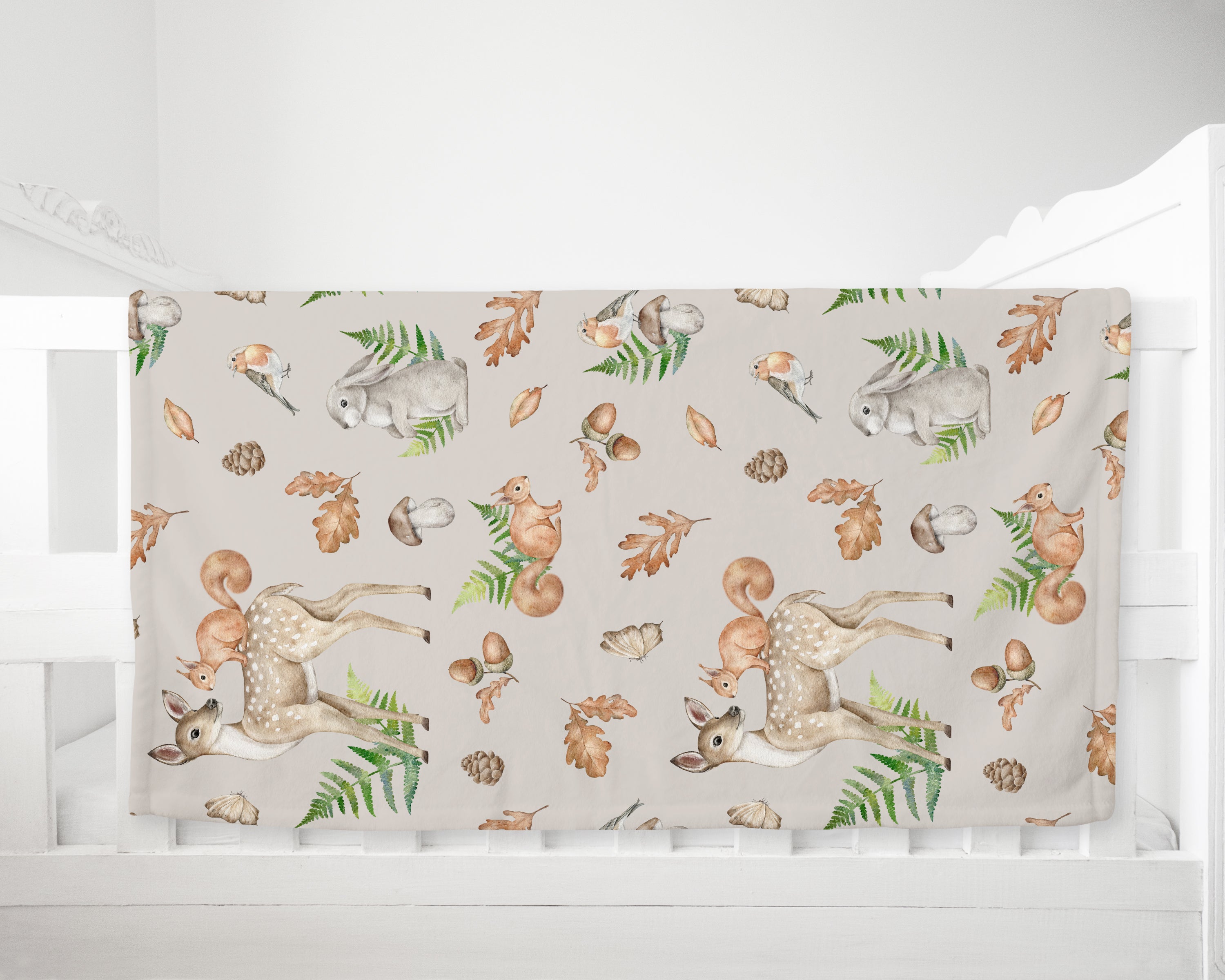 Countryside Animals Fleece Blanket