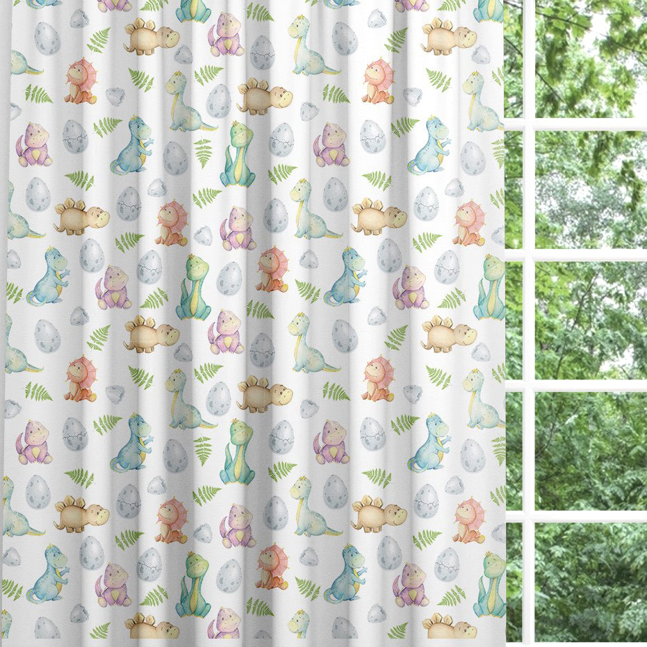 Baby Dinosaur Blackout Lined Curtains