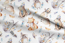 Boho Forest Animals 100% Cotton Fabric