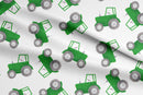 Green Tractor 100% Cotton Fabric