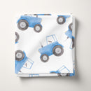 Blue Tractor 100% Cotton Fabric