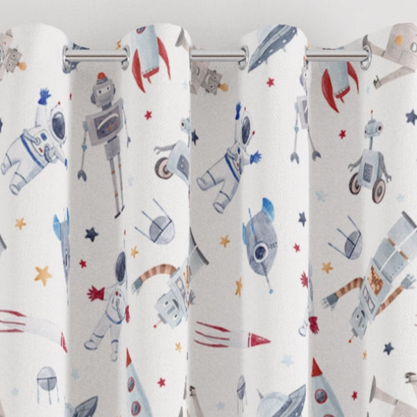 Space Party Blackout Lined Curtains
