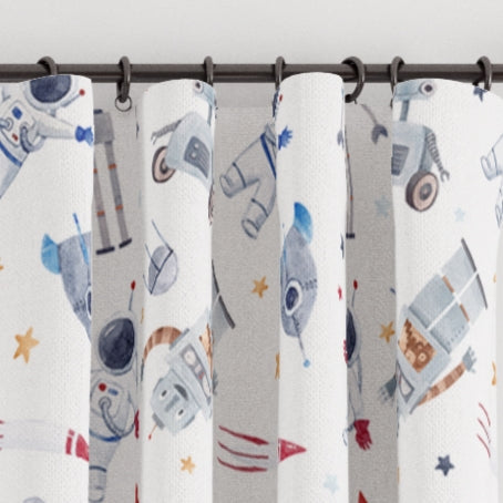 Space Party Blackout Lined Curtains