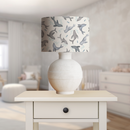 Seals and Bubbles Children's Lampshade, Blue and Grey