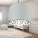 Seals and Bubbles Children's Lampshade, Blue and Grey