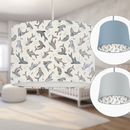 Seals and Bubbles Children's Lampshade, Blue and Grey