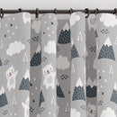 Bear and Mountains Blackout Lined Curtains