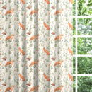 Woodland Fox and Hedgehog Blackout Lined Curtains