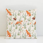 Woodland Fox and Hedgehog cushion freeshipping - Big Little Bedrooms