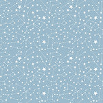 Light blue space constellations children's bedroom and nursery cushion