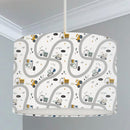 Construction Vehicles Road Map Lampshade freeshipping - Big Little Bedrooms