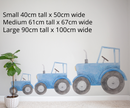 Blue watercolour tractor children's bedroom and nursery wall decals