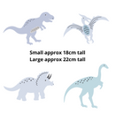 Soft blue dinosaur wall decals. Big Little Bedroooms. Free Shipping