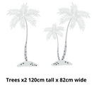 Grey palm tree wall decals, childrens bedroom and nursery, Big Little Bedrooms, Free Shipping