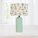 bunny rabbit gender neutral children's bedroom and nursery lampshade, vintage linen