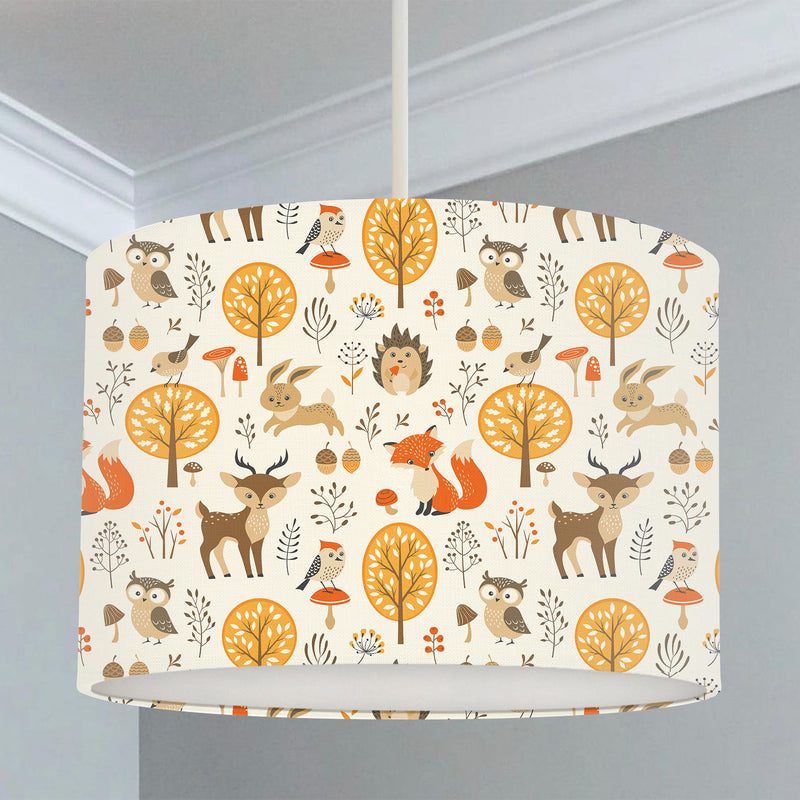 Woodland Creatures Lampshade freeshipping - Big Little Bedrooms