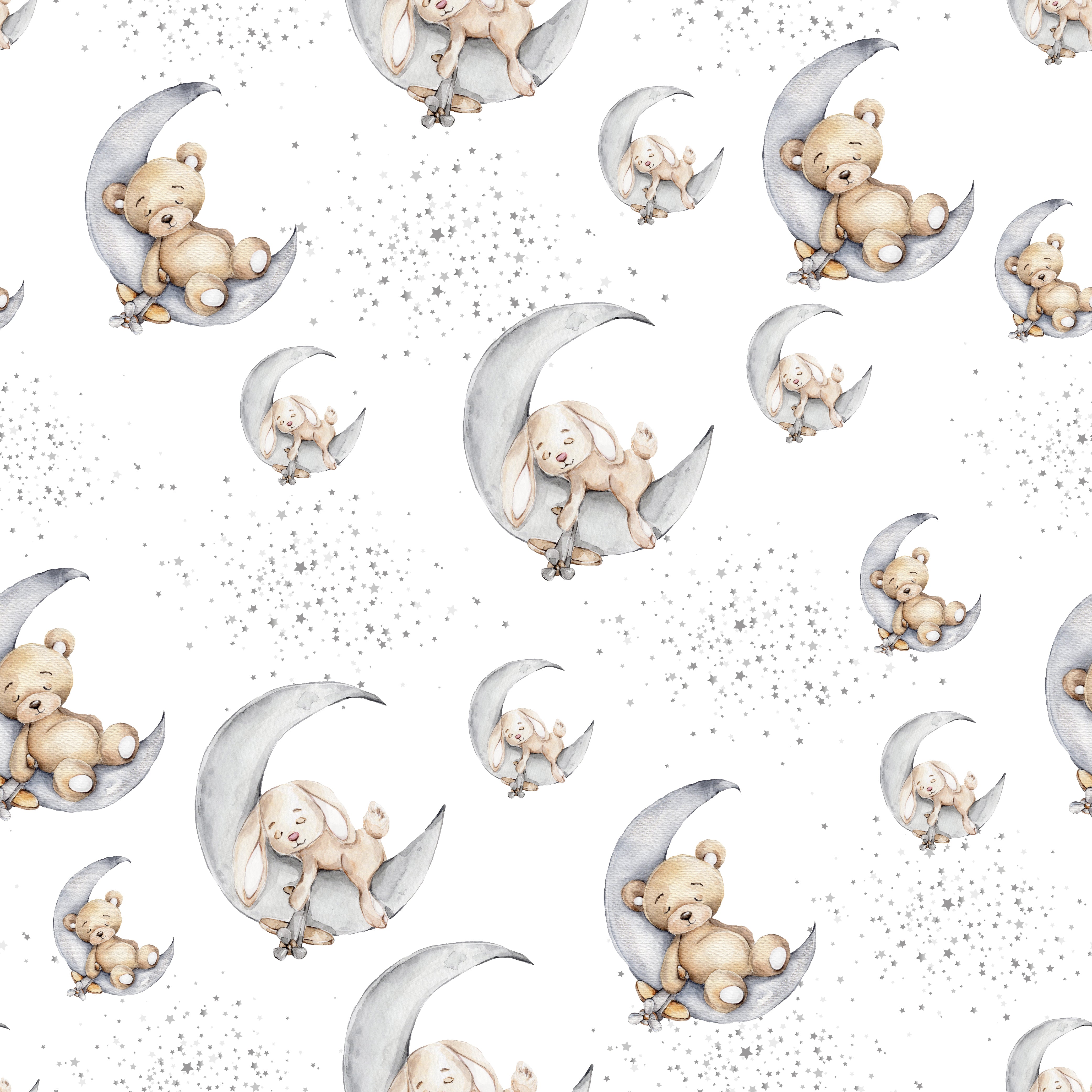 Bedtime for baby and bear curtains, white freeshipping - Big Little Bedrooms