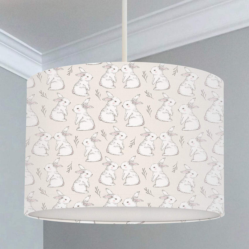 Bunny Rabbit Lampshade, Neutral freeshipping - Big Little Bedrooms