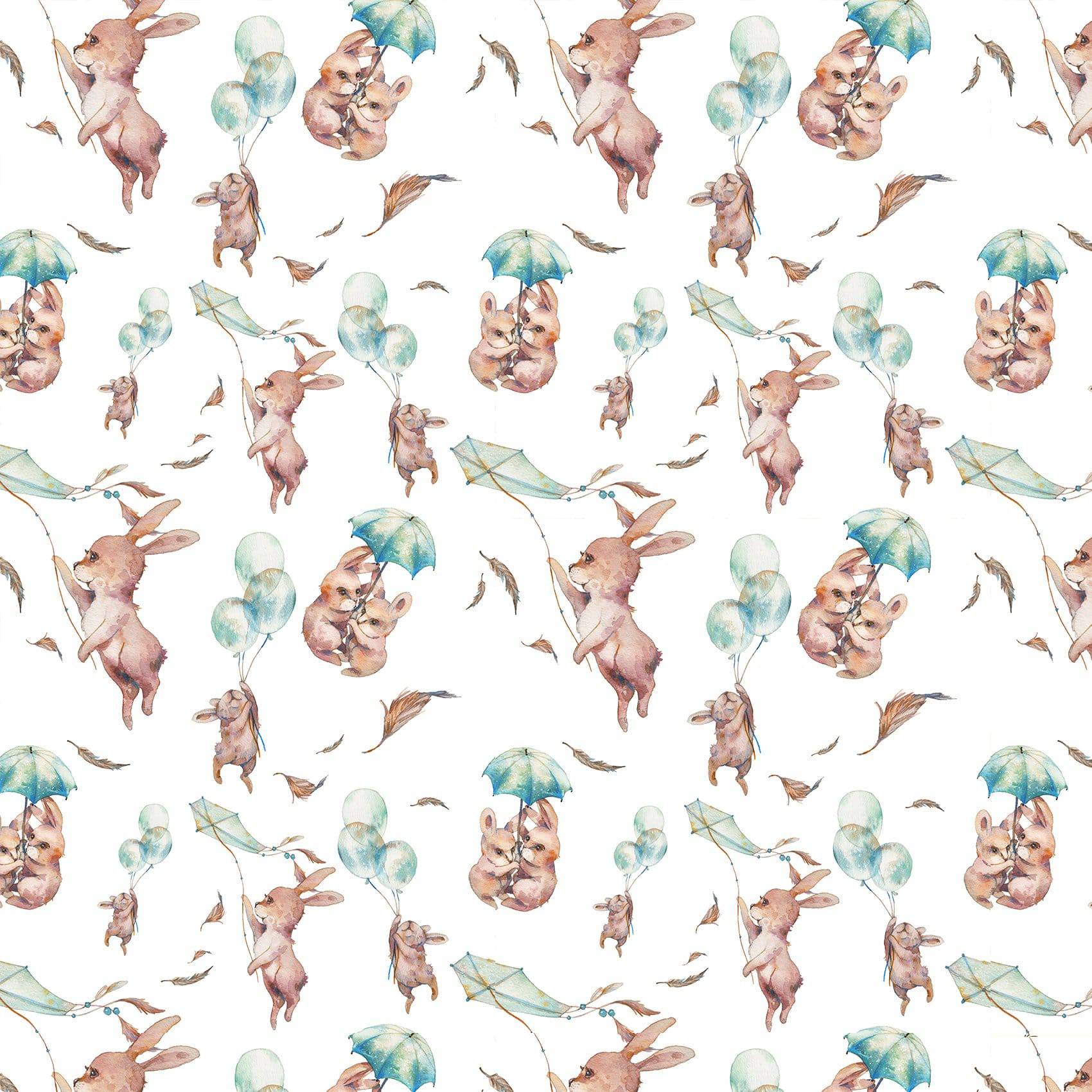 Bunny Rabbit and Balloon Lampshade, White freeshipping - Big Little Bedrooms
