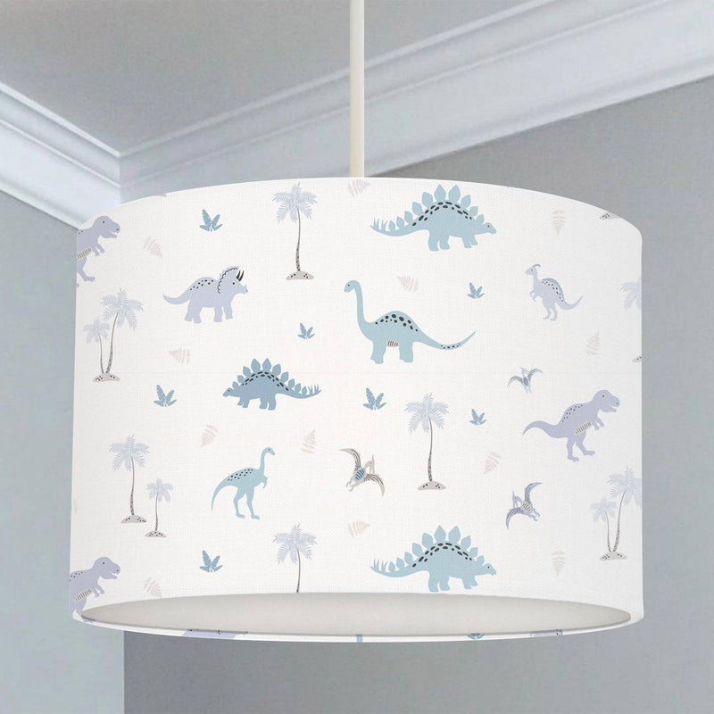 Dinosaur Lampshade, Blue freeshipping - Big Little Bedrooms