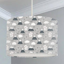 Mountains and Teddy Bears Lampshade, Grey freeshipping - Big Little Bedrooms