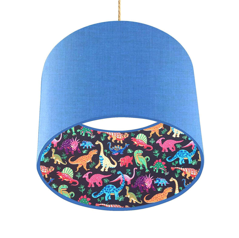 Lined Dinosaur Lampshade, Various Colours freeshipping - Big Little Bedrooms