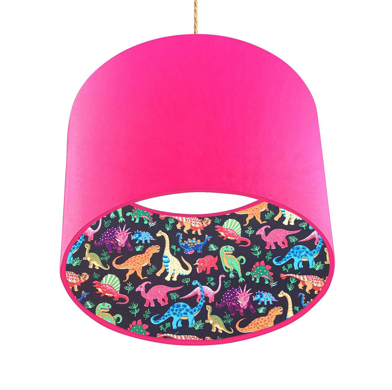 Lined Dinosaur Lampshade, Various Colours freeshipping - Big Little Bedrooms