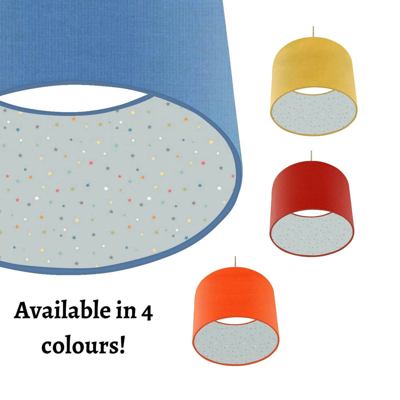 Lined Star Lampshade, Grey and Various Colours freeshipping - Big Little Bedrooms