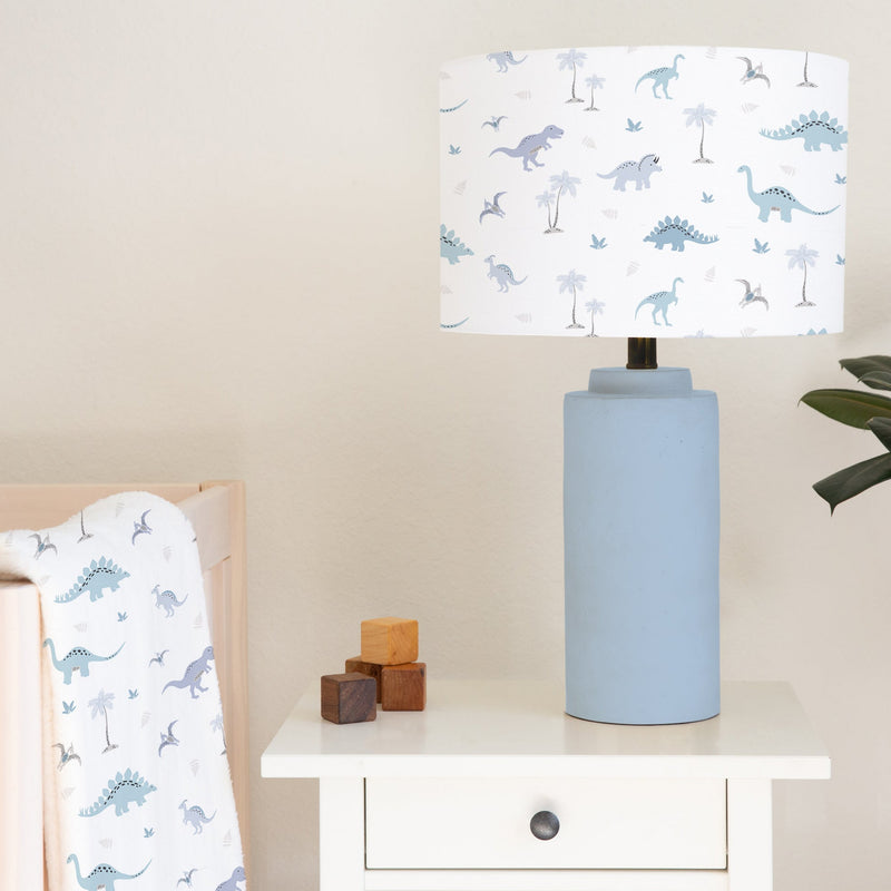 Baby Blue dinosaur children's bedroom and nursery lampshade