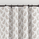 Pencil pleat children's bedroom and nursery curtains in a little brown rabbits print. Big Little Bedrooms. Free Shipping. 